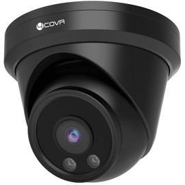 4COVR 5MP PoE Security IP Camera, Outdoor Wired Surveillance Video Camera with Audio, Smart Human/Vehicle Detection, 110° Wide Angle 100ft IR Night Vision, 2.8mm Lens, IP67 Weatherproof, LY97AB5MA