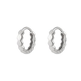 MIKAMU Women's Ring, Fashion, 925 Silver, Sterling Silver, Hypoallergenic, Hoop Earrings, Women's Jewelry, Includes Exclusive Box, Silver, Diamond