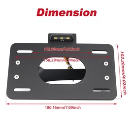 Xitomer Side Fender Eliminator Fit for Vulcan 650 S 2015-2025 & Vulcan 650 S Café 2017-2019 with LED License Plate Light Tail Tidy