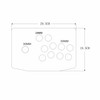 Tuperoymse Arcade Joystick Acrylic Panel Case for Arcade Game Machine