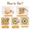 Granny Squares Blocking Board, 20 cm Wooden Spanner with 24