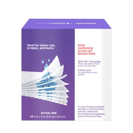 Band-Aid First Aid Gauze Pads, 2 in x 2 in, 25 ea (Pack of 1)
