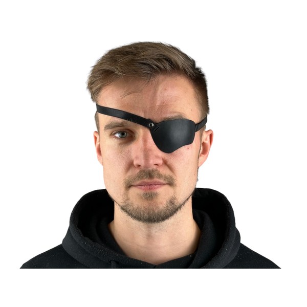  Black Leather Eye Patch, Eye Patch, Man Eye Patch,