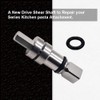 Pasta Attachment Shear Shaft Coupler by Ohoho - Compatible with
