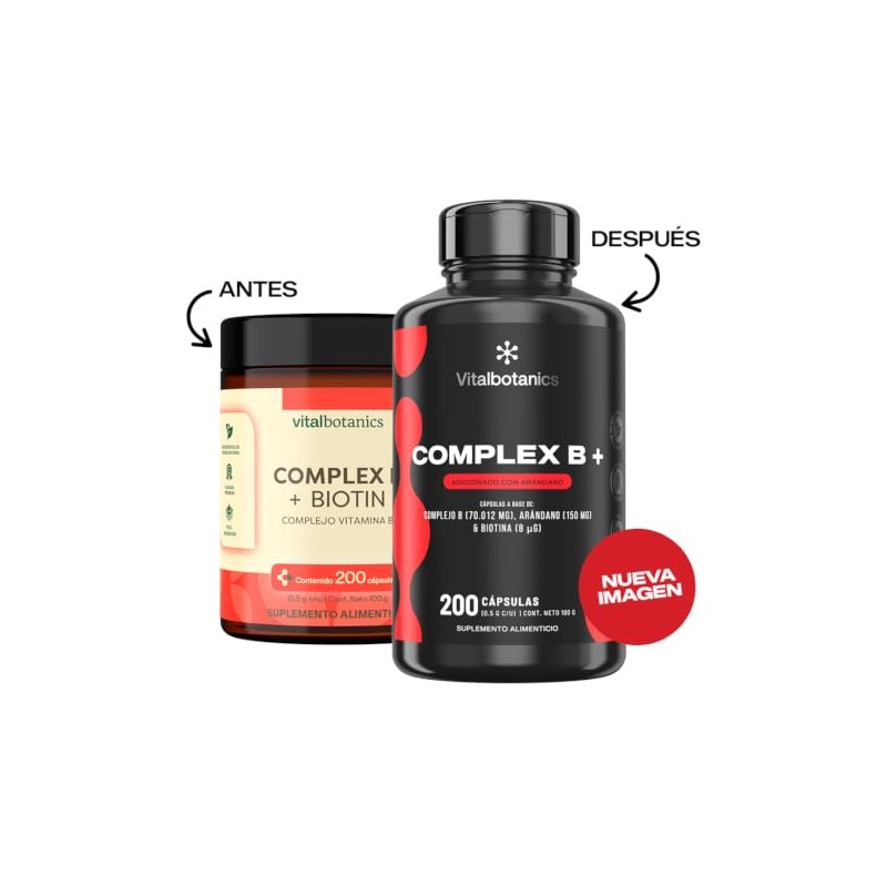 Vital Botanics Complejo B Completo con Vitamina B12, B1, B6