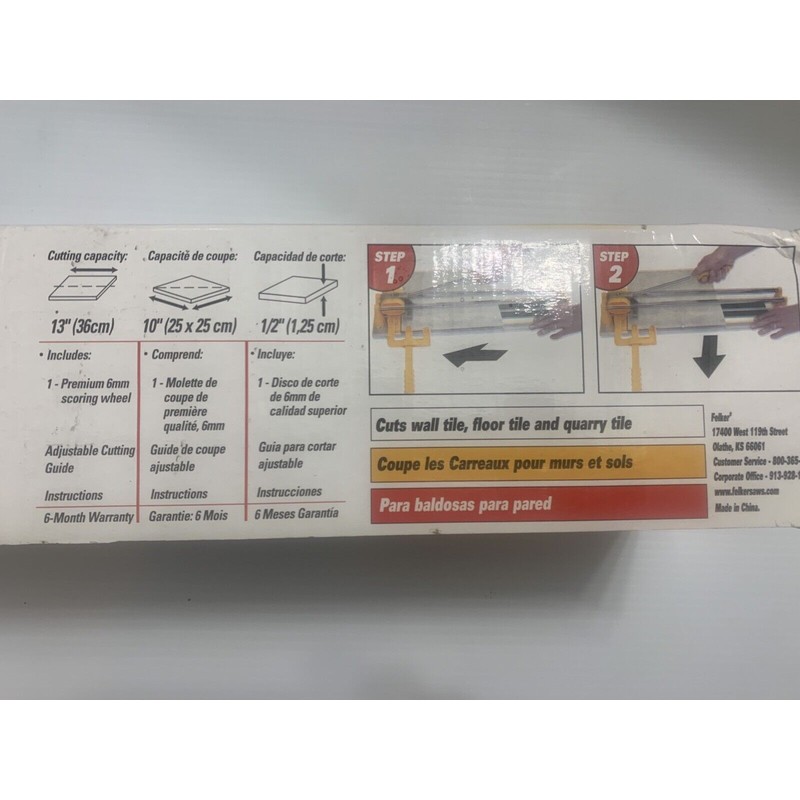 Felker Light Duty Manual Tile Cutter TC-13