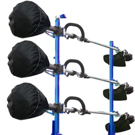 Waterproof trimmer cover and engine waterproof cover are suitable for trimming machine, lawn mower, electric saw, hedge and rod saw. 600D heavy Oxford cloth 12D x 15.6h inch（3pack） (Black-600D（3pack）)