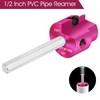 JYINCPED PVC Fitting Saver 1/2-Inch Head,1/2" PVC Pipe Reamer with