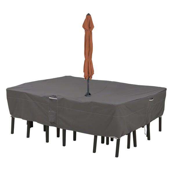 Classic Accessories Ravenna Water-Resistant 108 Inch Rectangular/Oval Patio Table &