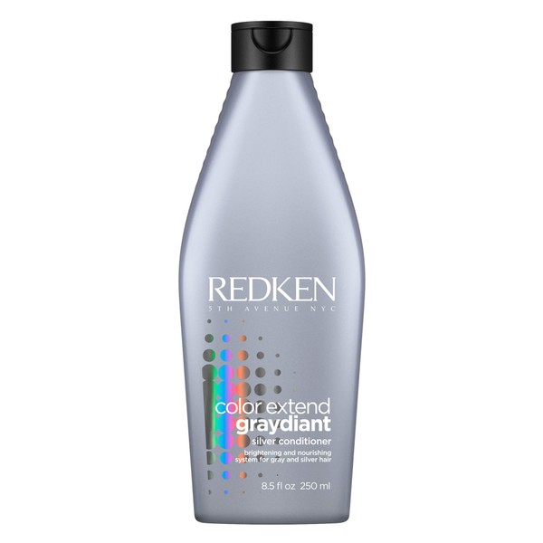 Redken Color Extend Graydiant Conditioner, Silver Conditioner, Against Yellow Tones, Colour Correction, Nourishing Silver Conditioner for a Shiny Blonde, Anti-Yellow Purple Conditioner, 250 ml