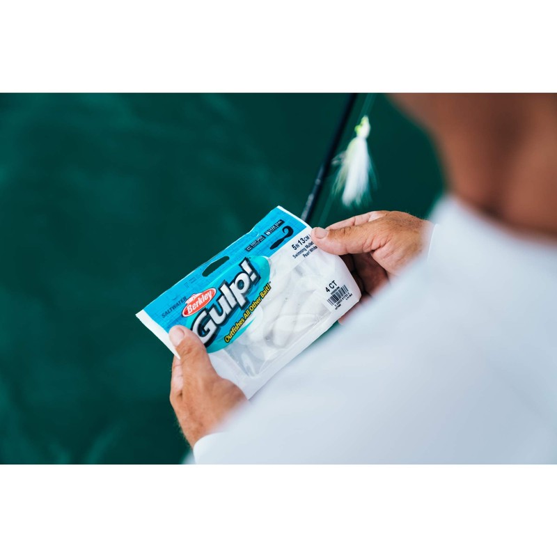 Gulp! Saltwater Swimming Mullet Salmon Red 4in | 10cm