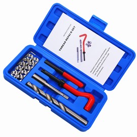 BestsQ Pack of 15 Thread Repair Kit Drill Helicoil Repair Kit Compatible Hand Tool Set for Car Repair Size: M12 x 1.0