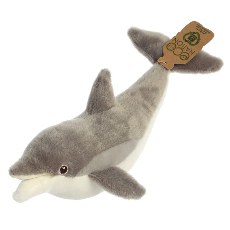 Aurora World Dolphin Aurora, 35020, Nation Dolphin, 38 cm, Eco-Friendly