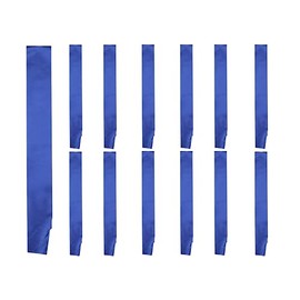 I-MART 12 Pack Blank Sash, Plain Sash for Birthday, Mayor, Winner, Graduation, Wedding Party (Blue)