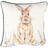 Evans Lichfield Oakwood Hare Cushion Cover, Multi, 43 x 43cm
