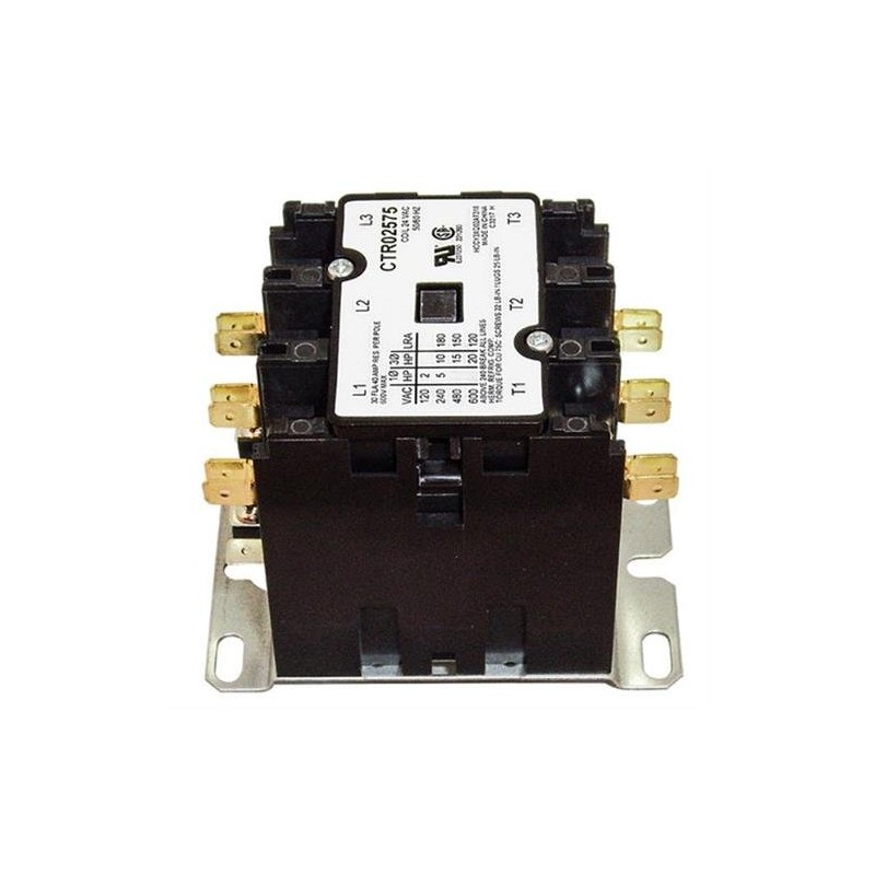 TRANE CTR02575 3 Pole, CONTACTOR, 50/60 HZ, 24 VAC Coil