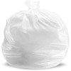 Plasticplace 8-10 Gal VALUE LINE White Trash Bags with Flaps