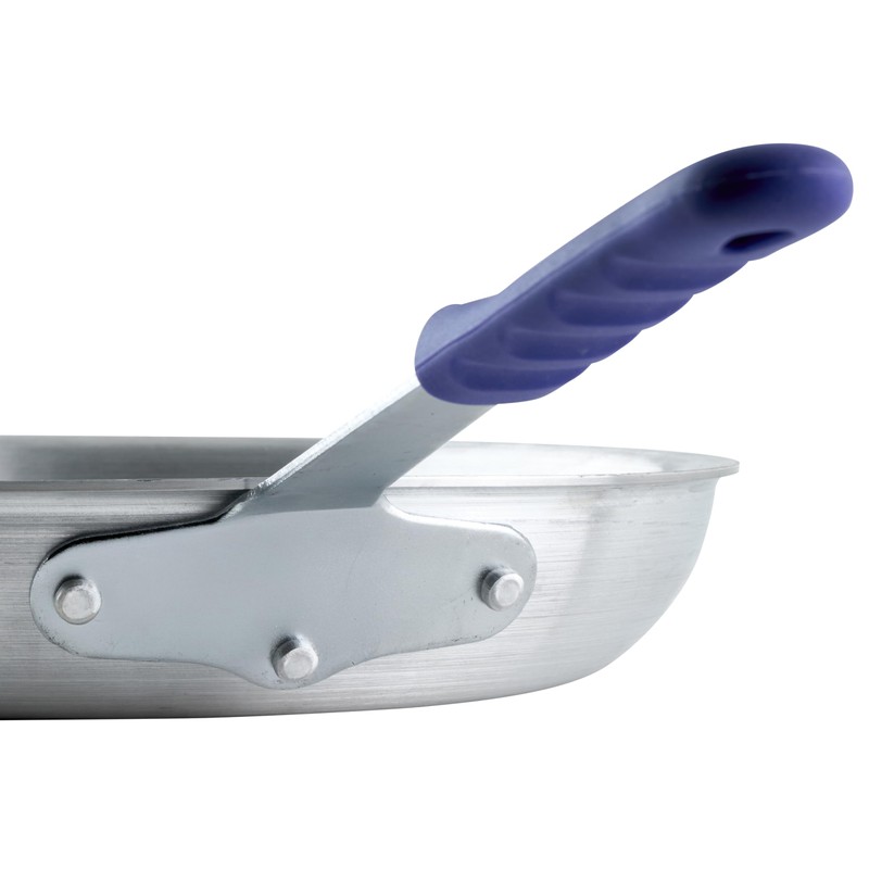 Winco Commercial-Grade Aluminium Fry Pan/Skillet, Natural Finish with Cool Touch