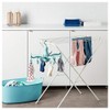 IKEA PRESSA Foldable Hanging Clothes Drying Rack 16 Clothes Pegs,Turquoise