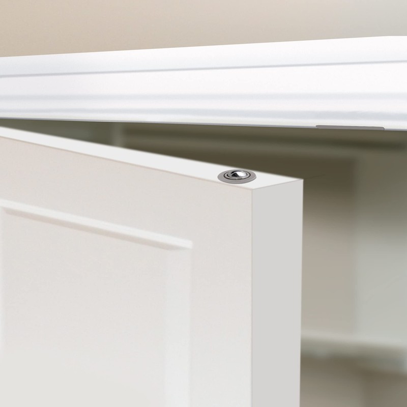 2-Pack Drive-in Ball Catch for Closet Doors with Dummy Knobs