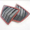 New 2pcs Racing Side Rear Quarter Window Louvers for Honda