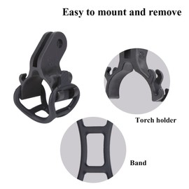 Bicycle Torch Holder, Stable Compatible Bicycle Torch Holder Cycling Torch Holder Clip Clamp