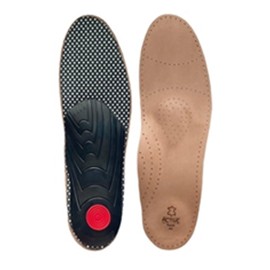 Spring Step I-8-NA – Full-Length Ergonomic Leather Orthotic Insole with Arch Support for Enhanced Comfort and Cushioning - EU 36 / US 5.5-6