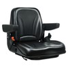 Universal Forklift Seat, Fold Down Tractor with Armrest, Retractable Safety