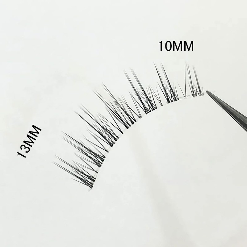 Ba01 False Eyelashes, Natural, Non-Curly, Transparent, Feeling Hair, 5 Pairs,