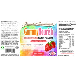 Specialist Supplements GummyNourish (Adult multivitamin chewable Gummies), 60 Gummies