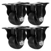 FactorDuty 1.5 inch Heavy Duty Polyurethane Caster Wheels Rigid Fixed