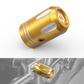 NICECNC Gold Heel Toe Shifter Shaft Cover Aluminum Compatible with Harley Road King FLHR 2017-2022, Electra Glide Police FLHTP 2017-2023, Replacement for 33600091, See Fitments