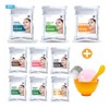 Rinjey 린제이 모델링팩 에스테틱 피부관리샵용 1kg + 고급팩도구 3종+해면 [비타민] Lindsay Modeling Pack Aesthetic Skin Care Shop 1kg + Premium Pack Tools 3 Types + Sponge [Vitamin]