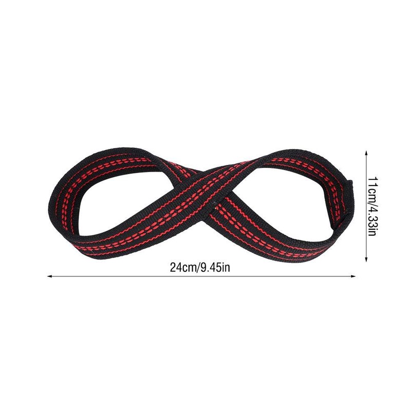 VGEBY Weight Lifting Straps Soft Nylon Figure 8 Gym Training