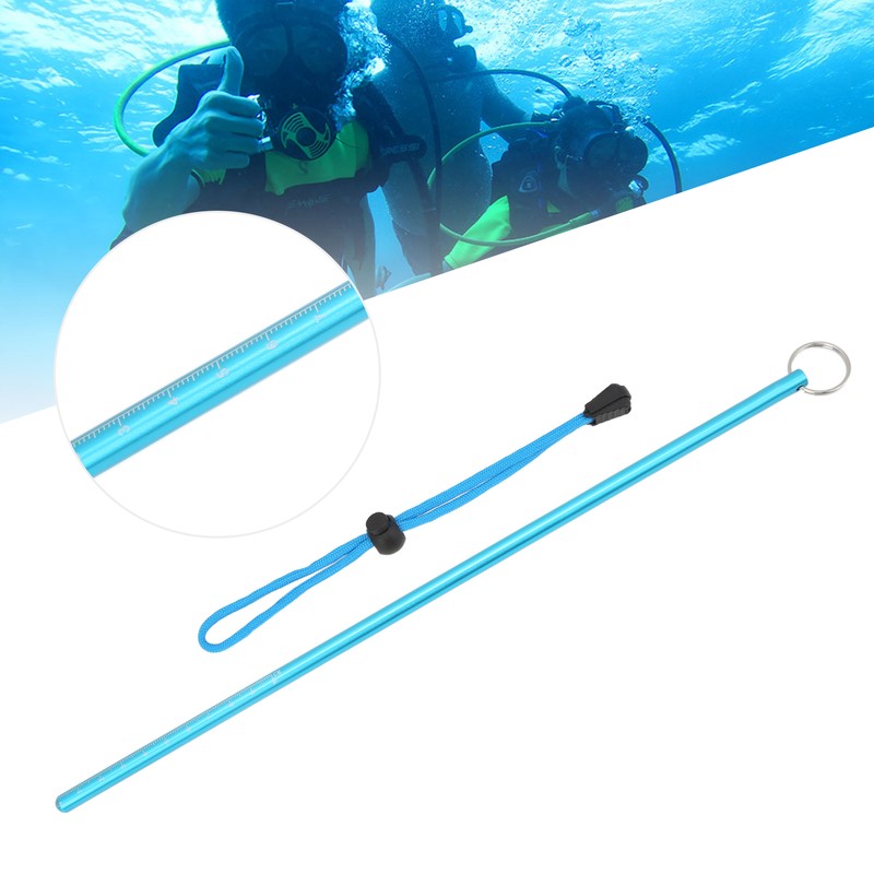 Diving Pointer Stick Aluminum Alloy 35cm Multifunctional Underwater Rod with