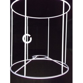 - Lampshade Frame, Round, for E14 &E27, White, Diameter 20 CM, height: 20 CM