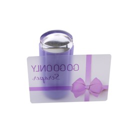 GOGOONLY Nail Art CLEAR JELLY Soft Stamper and Scraper Set - Stamping Tools - CLEAR - BH000676