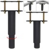 4 PCS Adjustable Height Center Support Leg for Bed Frame,