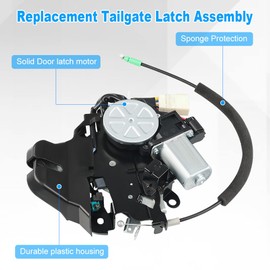 WMPHE Tailgate Trunk Lock Actuator with Motor Compatible with 2007-2012 Lexus LS460 LS460L, 2008-2012 Lexus LS600h, Rear Hatch Door Latch Replacement for 64650-50040 64650-50030 6465050040