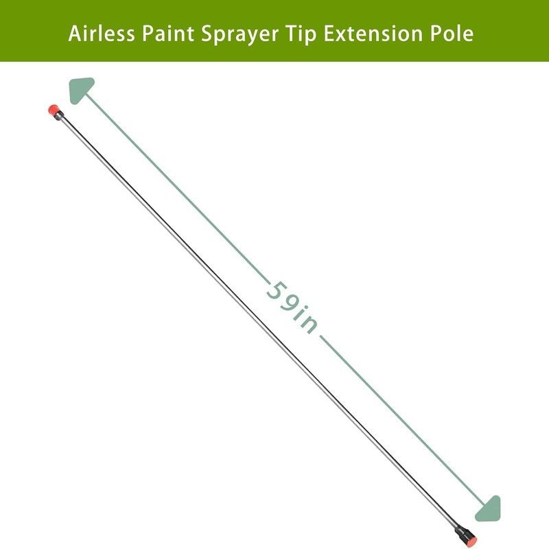 59Inch Airless Paint Sprayer Tip Extension Pole, Spray Gun Tip