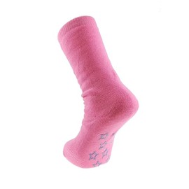 Glamour Girlz Womens Girls Feather Thick Thermal Soft Warm Winter Cosy Christmas Sleep Bed House Home Slipper Gripper Socks Pastel Gift Idea For Her 4-7 UK (Fuchsia Pink)
