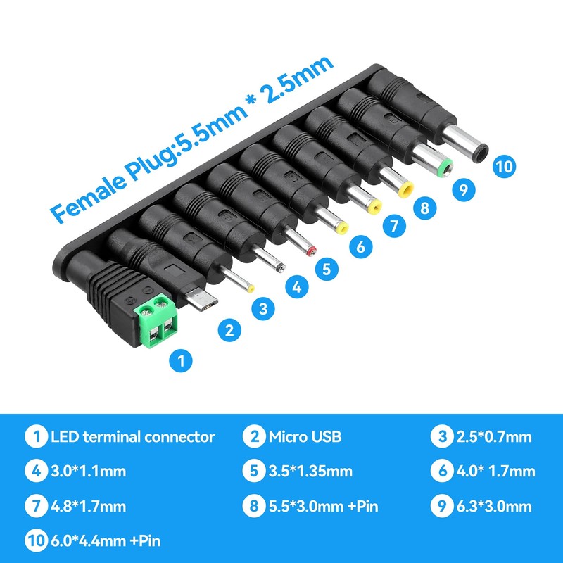 XWNV AC Adapter 12V 2A Power Supply Charger 24W AC110V