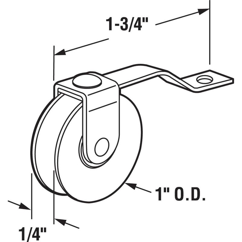 Augenweide 1 Inch Sliding Screen Door Rollers 4 Pack –