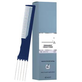 BlondorPlex Lightest Pearl /16 Cream Toner 2 Ounce with Dual Comb