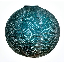 Allsop 31407 Soji Stella Boho Handmade LED Outdoor Solar Lantern, 12X12, Ink