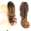 DIGUAN 13 Inches Ombre Claw Clip In Wavy Loose curly