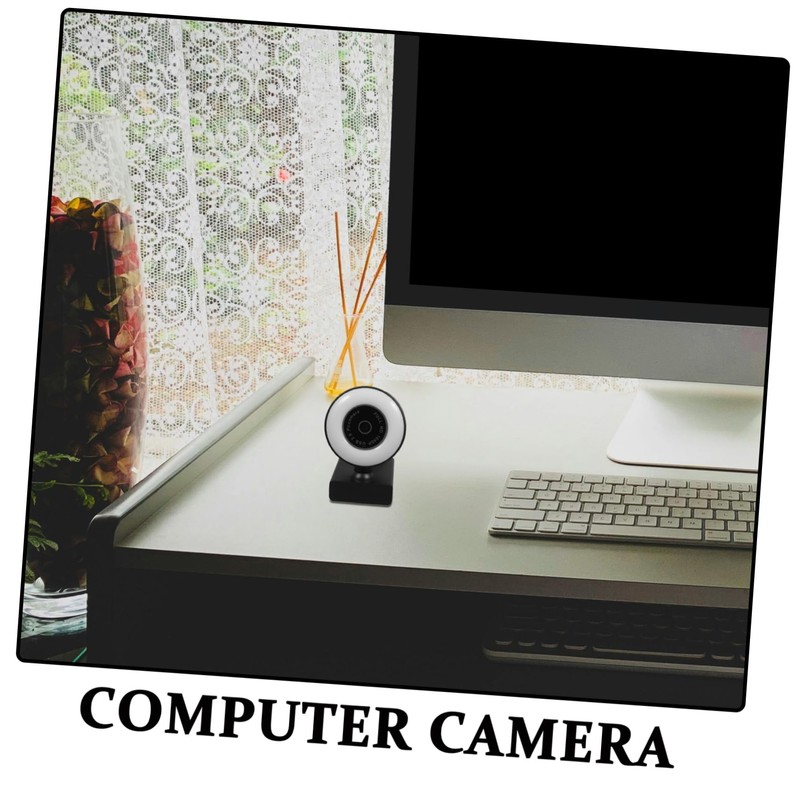 Operitacx Web Camera Ring Light Usb Webcam Brightness for Video