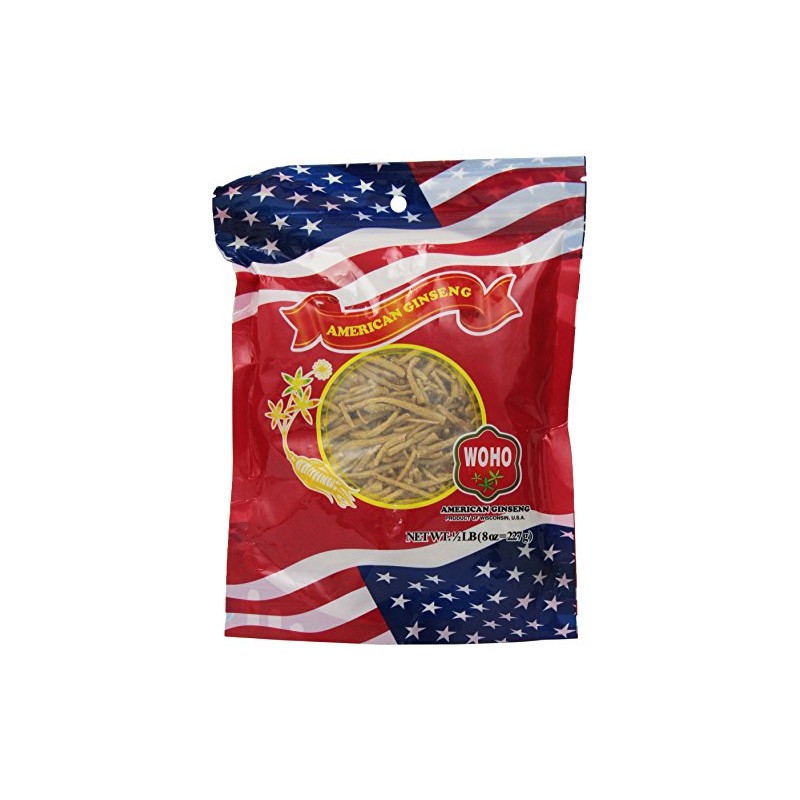 WOHO #120.8 American Ginseng Large Prong Fiber 8oz. Bag