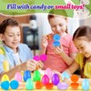 50Pcs Empty Plastic Easter Eggs - Party Decorations, Printed Shells,