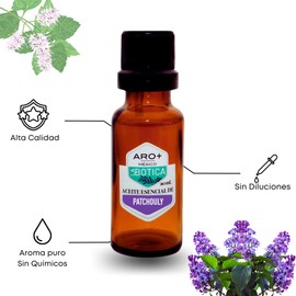 Aceite Esencial de Pachuli - Patchouli Natural Puro Aromaterapia